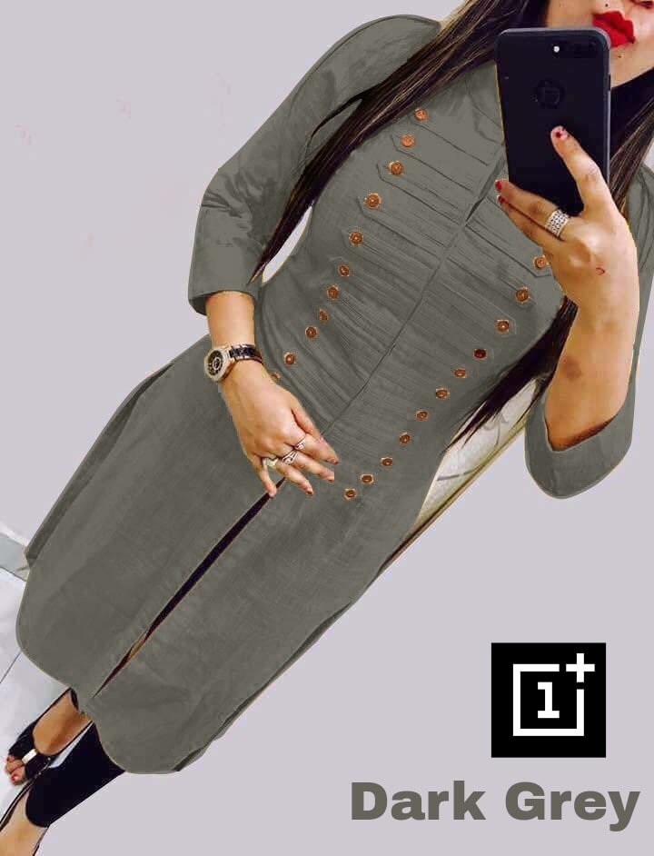 Magic Cotton Button Work Kurtis β¨πΈ